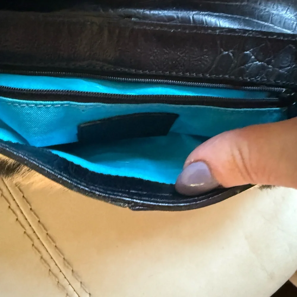 Versace Jeans Couture Faux Tiger Fur Shoulder Bag - Picture 9 of 16